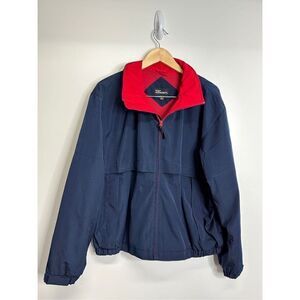 Port Authority Jacket Mens Large Dark Navy Blue/Red Legacy